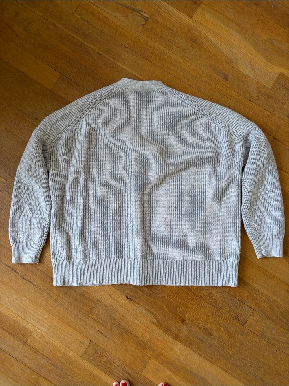 J. Crew Cotton / Cashmere blend Button-Front Cardigan in Light Gray - Picture 8 of 8